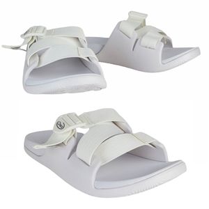New Chaco chillos z strap slide sandals white